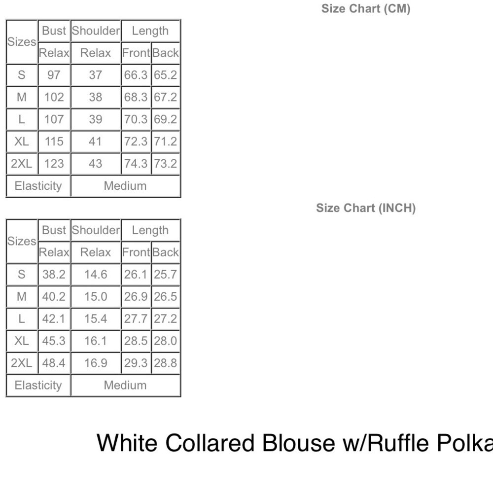 White Button Up Top w/Ruffles on Armholes - Picture 5 of 6